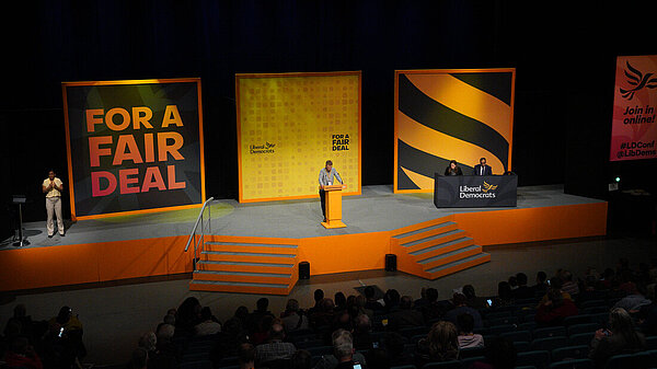 Liberal Democrat Conference stage