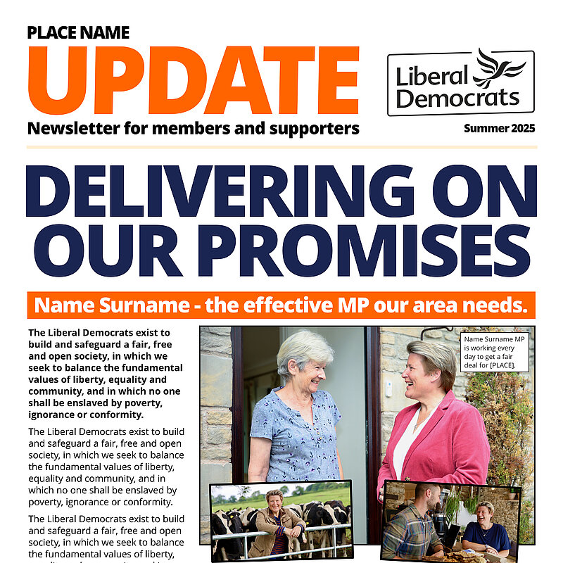 Member newsletter template