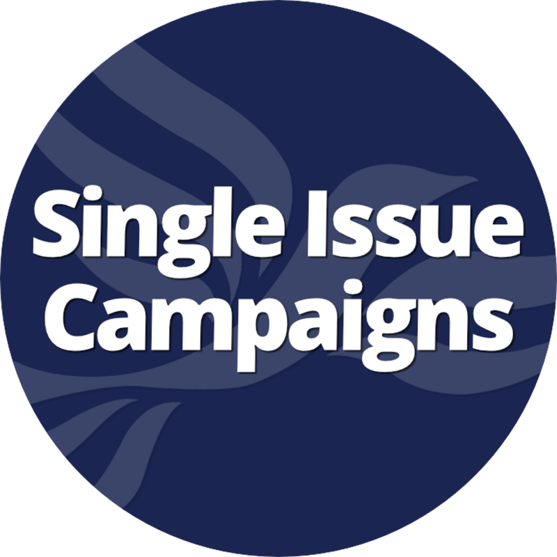 Single issue campaigns