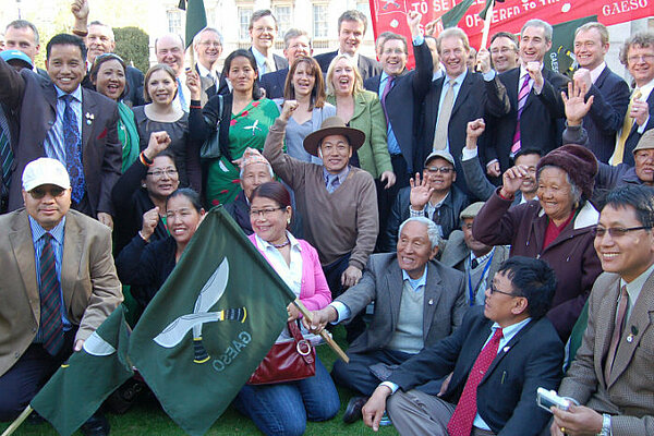Liberal Democrats celebrate victory in the Gurkha justice campaign