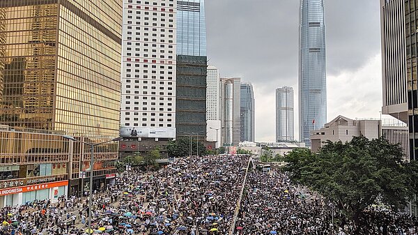 Photo of a Hong Kong anti-extradition bill protest