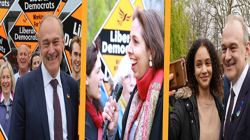 A photo montage of Lib Dem leaders.
