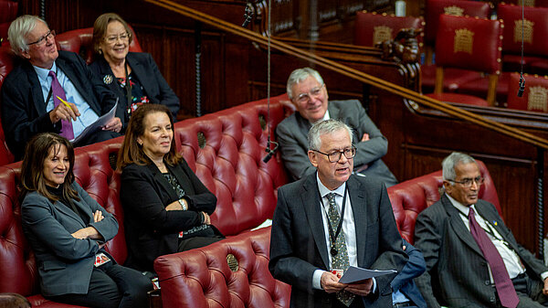 Lord Newby speaks in the House of Lords