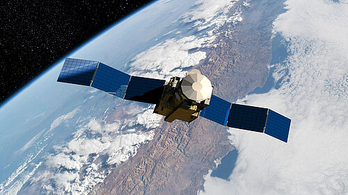 Satellite in orbit