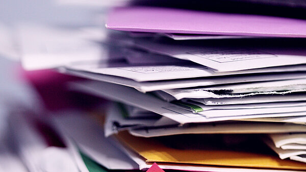 A pile of envelopes
