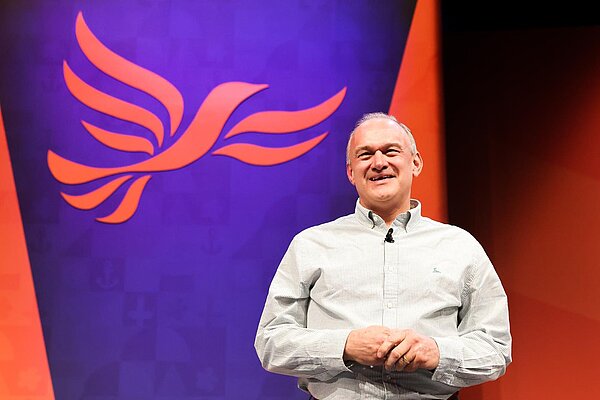 Ed Davey on stage
