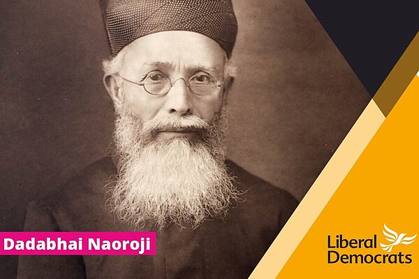 Dadabhai Naoroji on a Lib Dem membership card