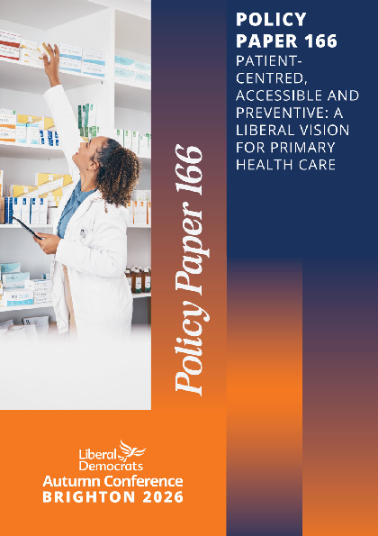 A Liberal Vision for Primary Healthcare