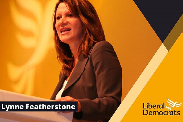 Lynn Featherstone on a Lib Dem membership card