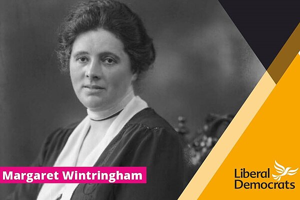 Margaret Wintringham on a Lib Dem membership card