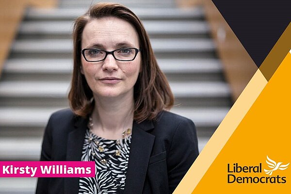 Kirsty Williams on a Lib Dem membership card