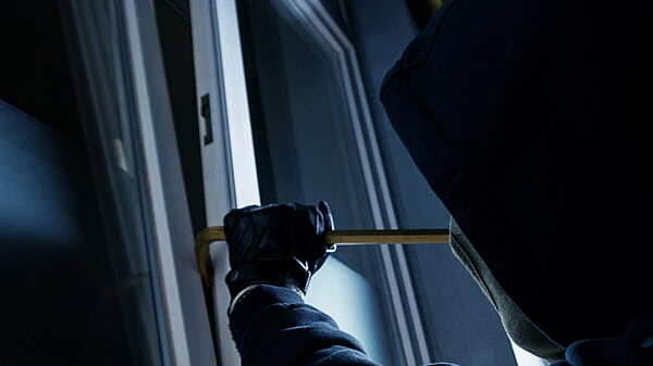 A burglary in progress